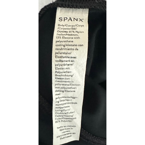 SPANX Faux Leather Leggings Black XS XCH XTP Women's Pants - Picture 5 of 5